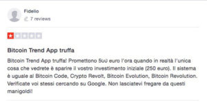 Bitcoin Trend App Truffa Trustpilot