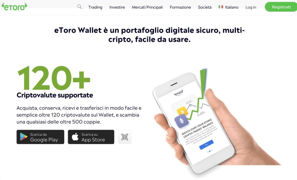 Comprare Bitcoin con Wallet di eToro